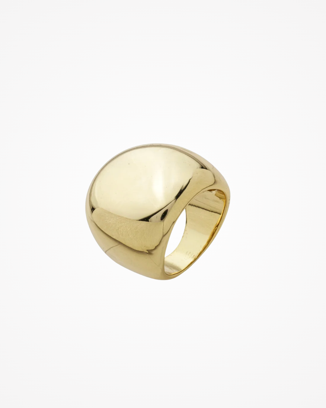 Anel Orgânico Liso Banhado a Ouro 18k - SAYE Joias