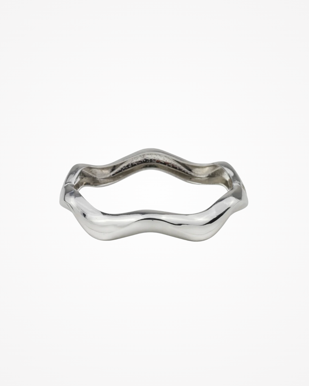 Bracelete Orgânico Ondulado Liso Banho Ouro 18k - SAYE Joias