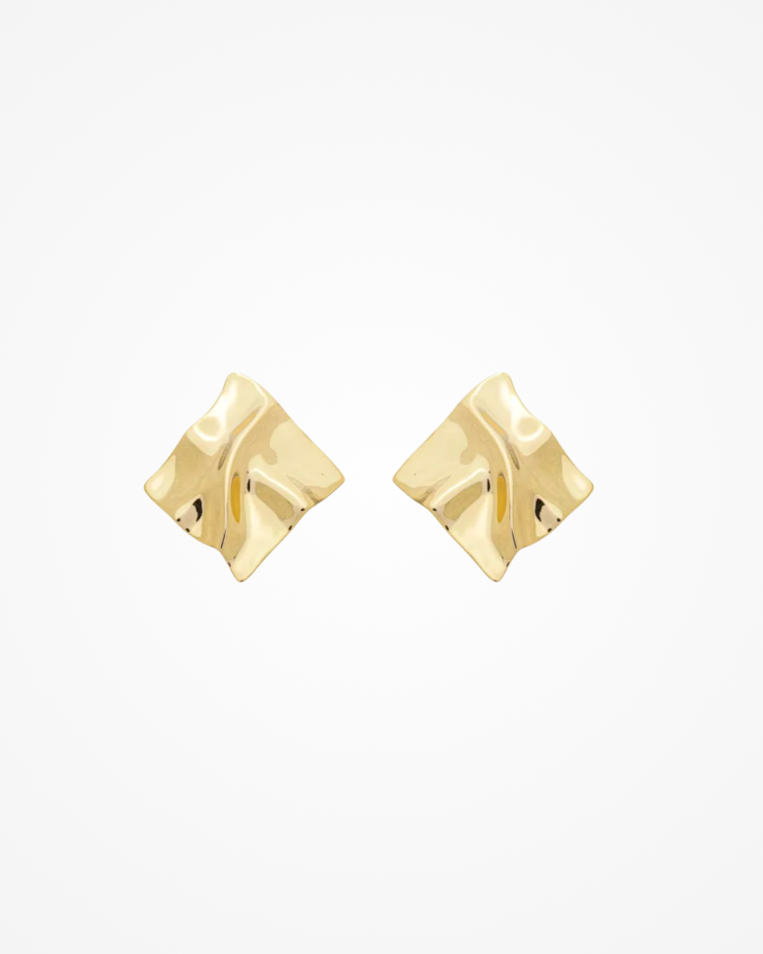 Brinco Orgânico Texturizado | Banho em Ouro 18k - SAYE Joias
