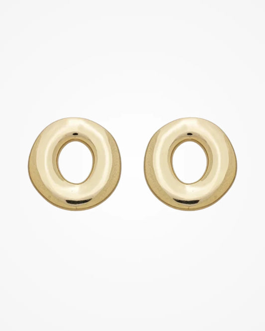 Brinco Argola Vazada Maximalista Dourado | Banhado a Ouro 18k - SAYE Joias