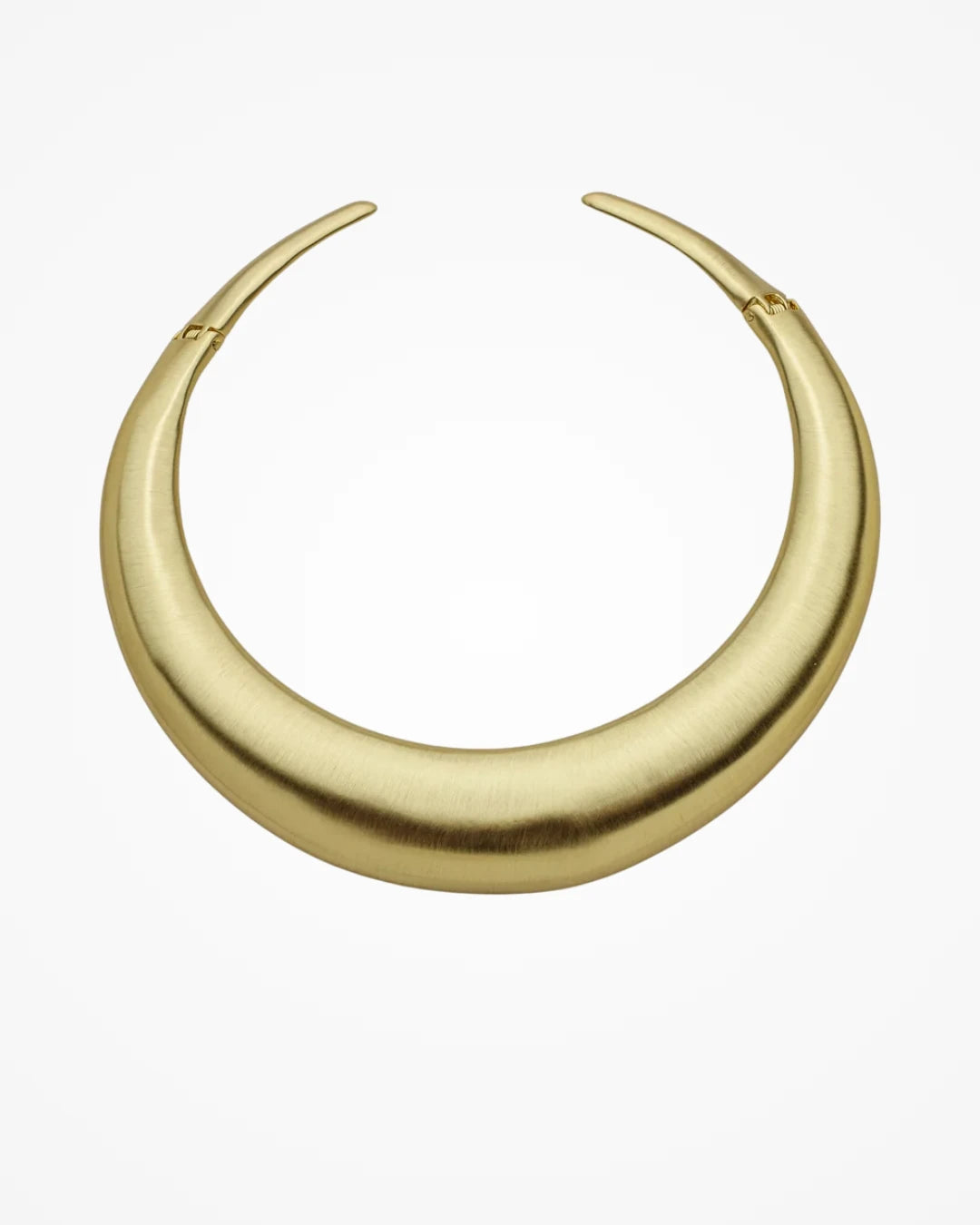 Colar Aro Rígido Lua Acetinado Dourado | Banhado a Ouro 18k - SAYE Joias