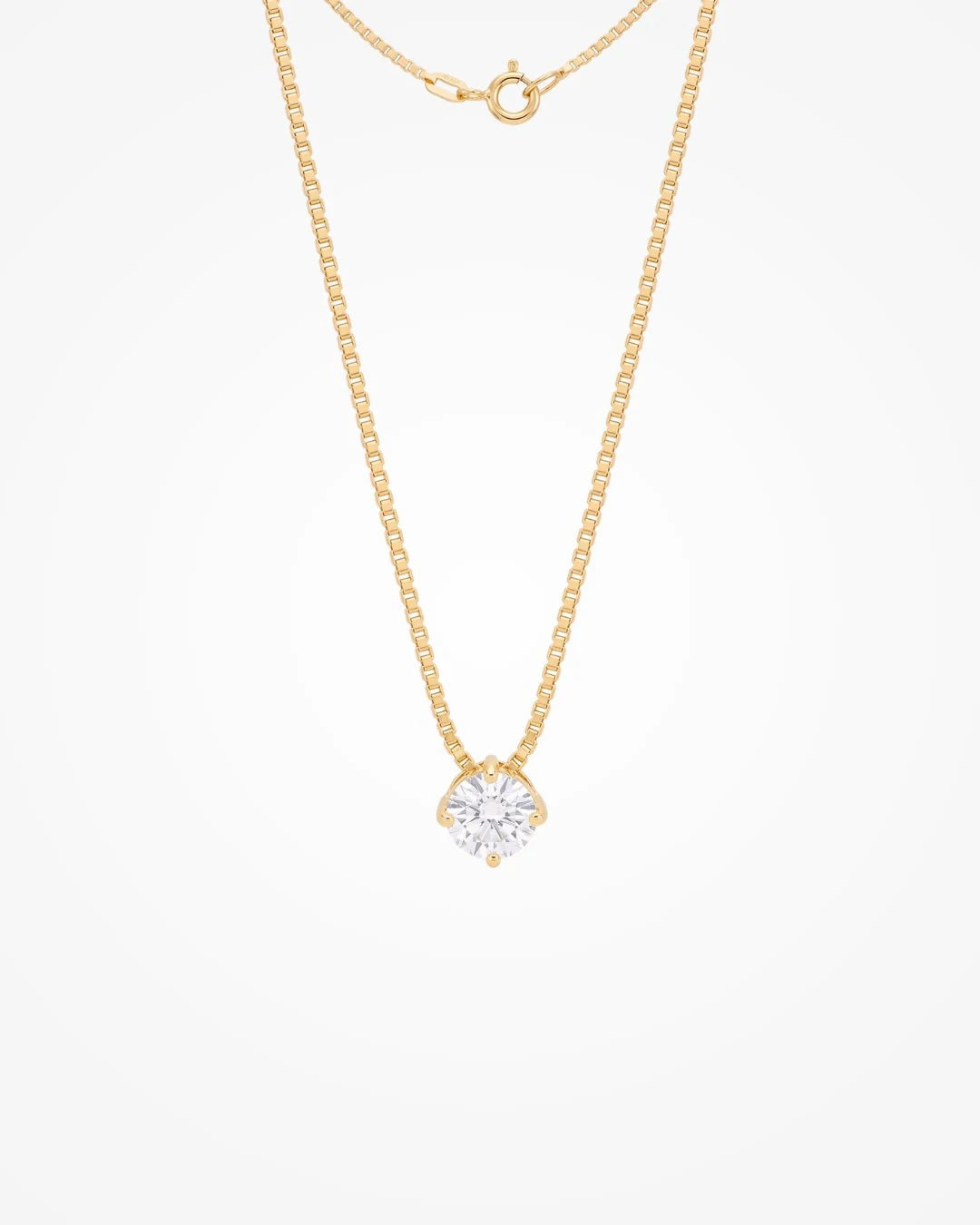 Colar Veneziana com Pingente Ponto de Luz | Banhado a Ouro 18k - SAYE Joias