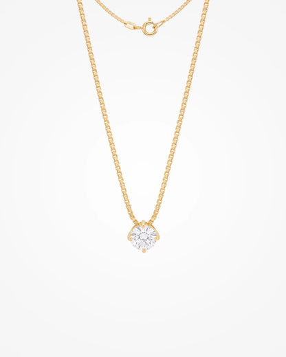 Colar Veneziana com Pingente Ponto de Luz | Banhado a Ouro 18k - SAYE Joias