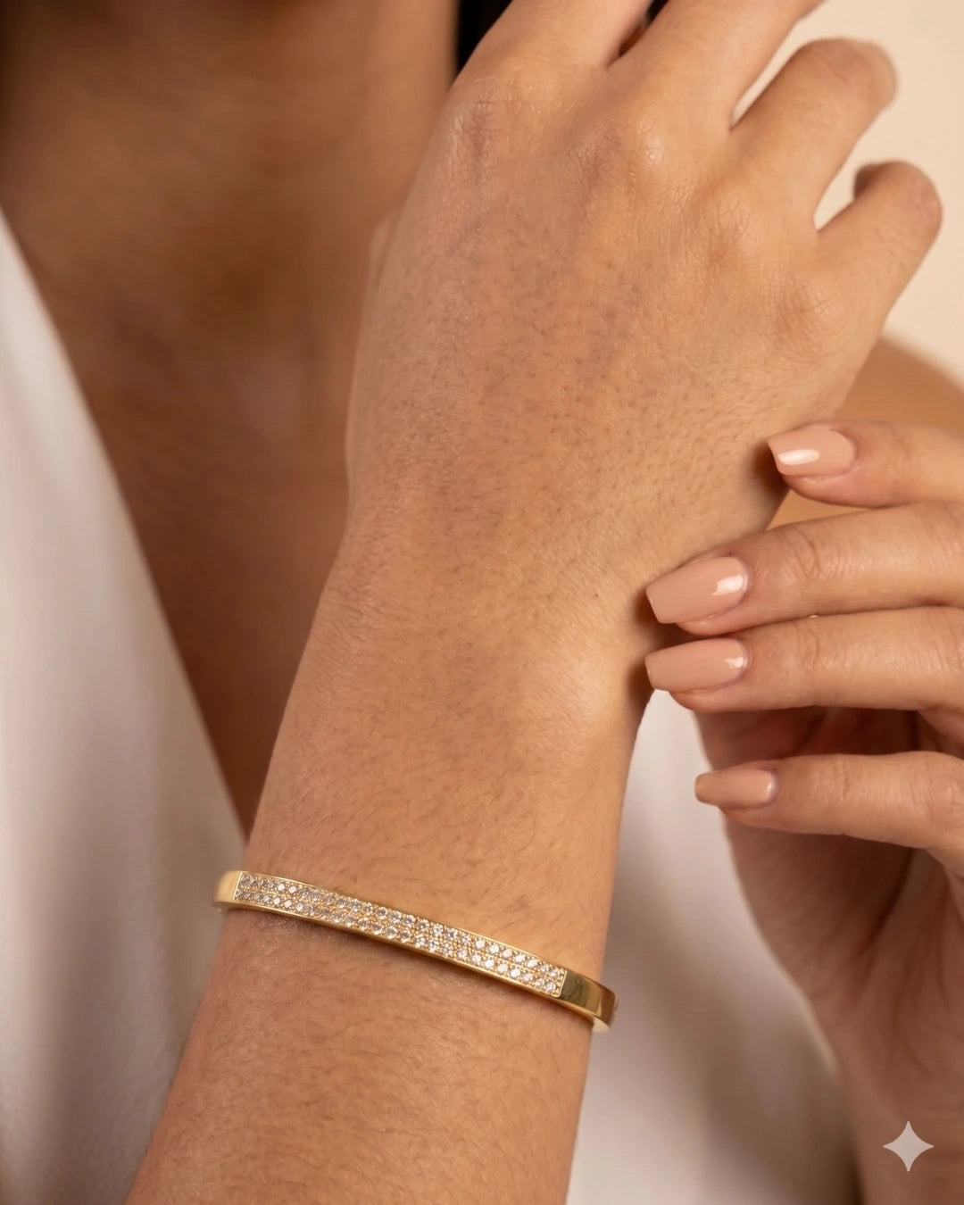 Bracelete Cravejado em Zircônias | Banhado a Ouro 18k - SAYE Joias