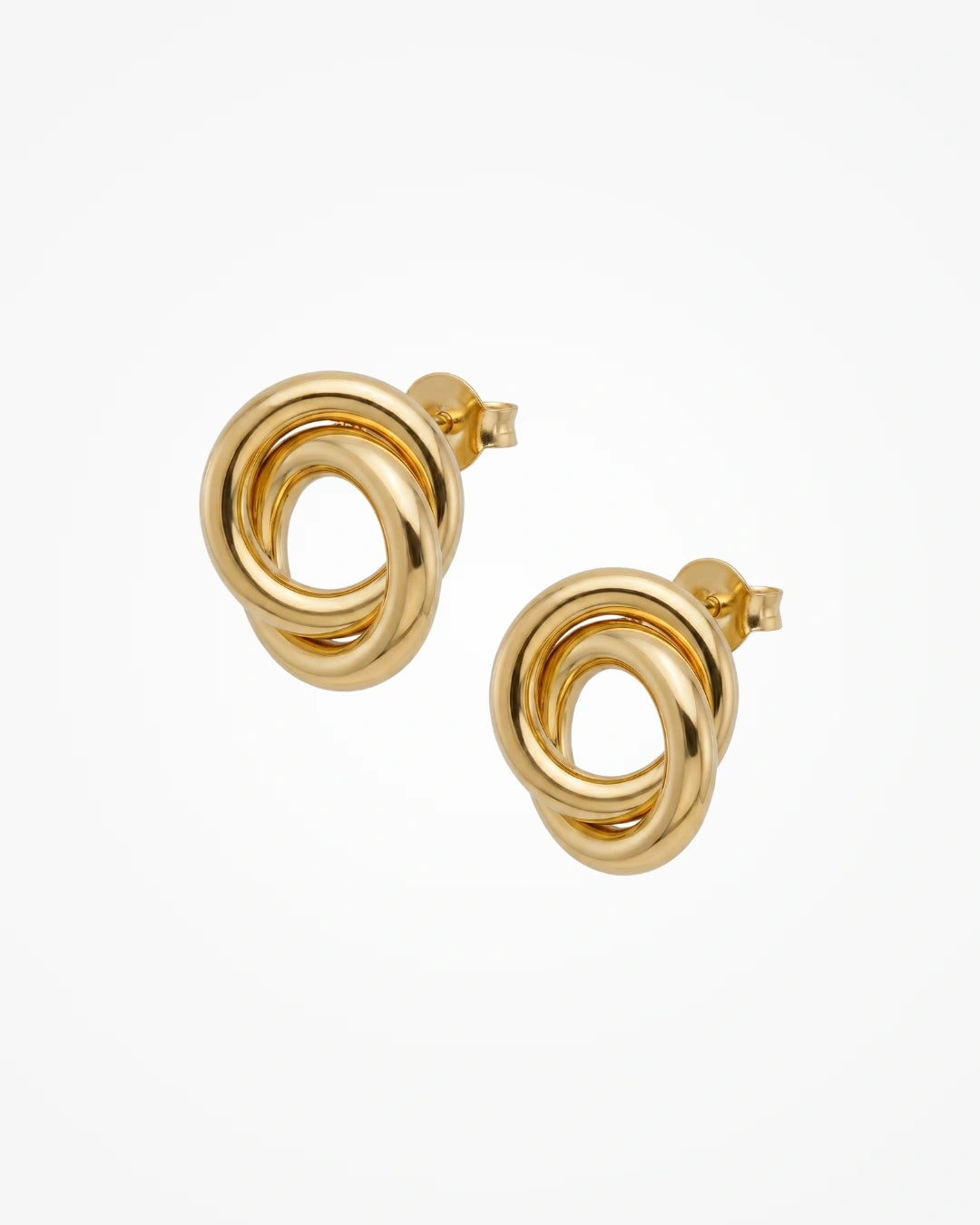 Brinco Elos Entrelaçados | Banhado a Ouro 18k - SAYE Joias
