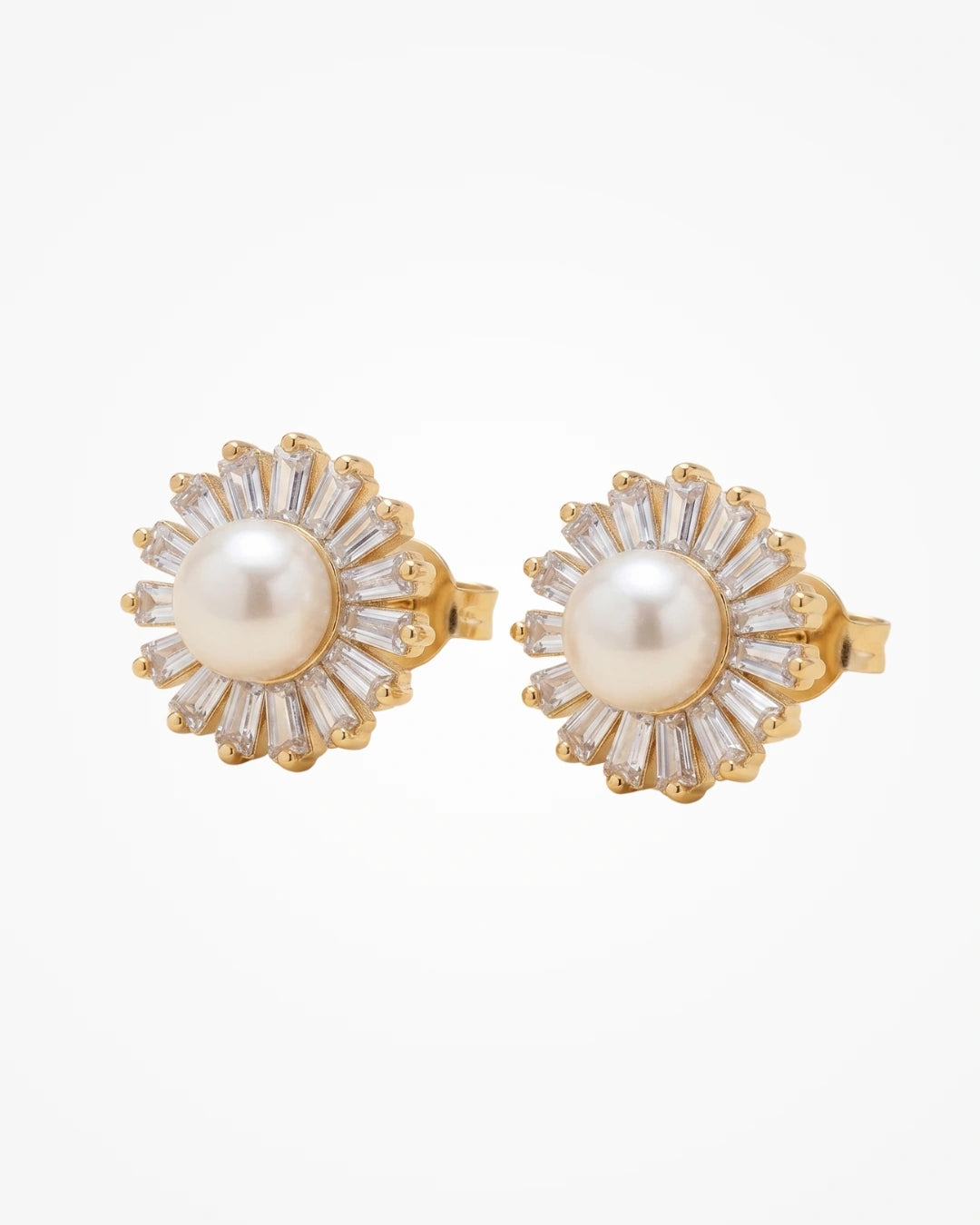 Brinco Base com Pérola Banhado a Ouro 18k | Clássico Elegante - SAYE Joias