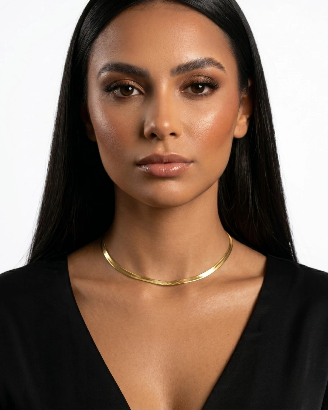 Choker Malha Lisa | Banhado a Ouro 18k - SAYE Joias