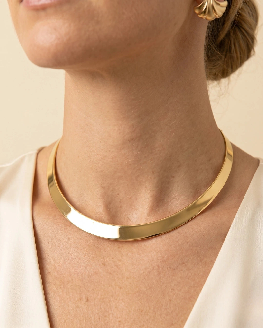 Colar Aro Dourado Banhado a Ouro 18k | Elegância Atemporal - SAYE Joias