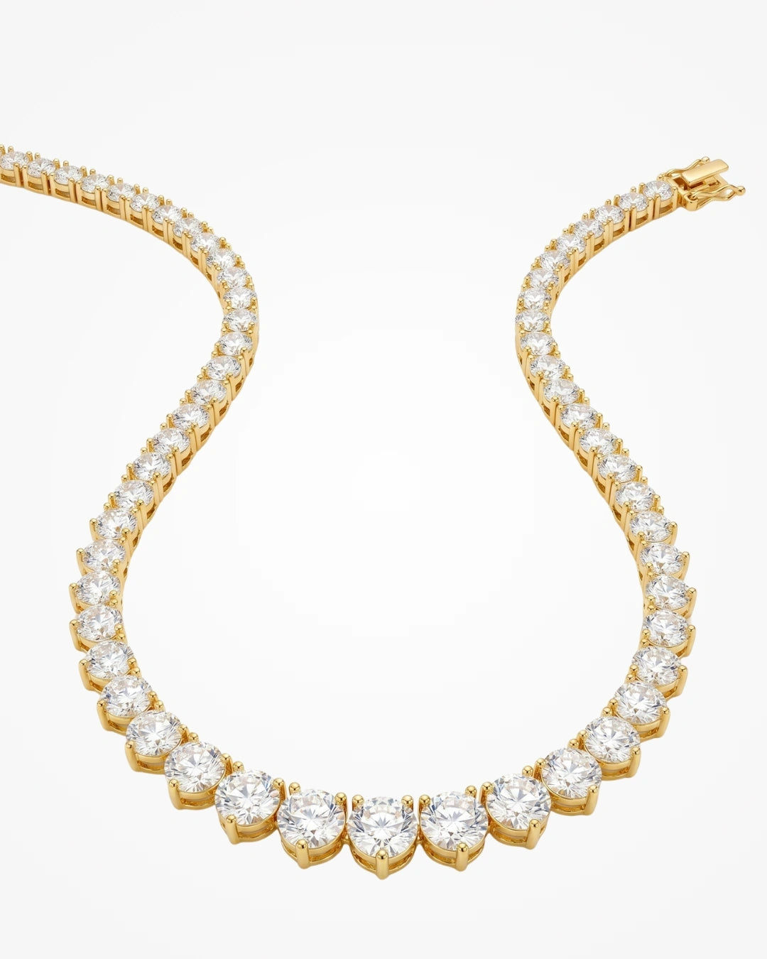 Colar Riviera Zircônia Banhado a Ouro 18k | Brilho Intenso - SAYE Joias