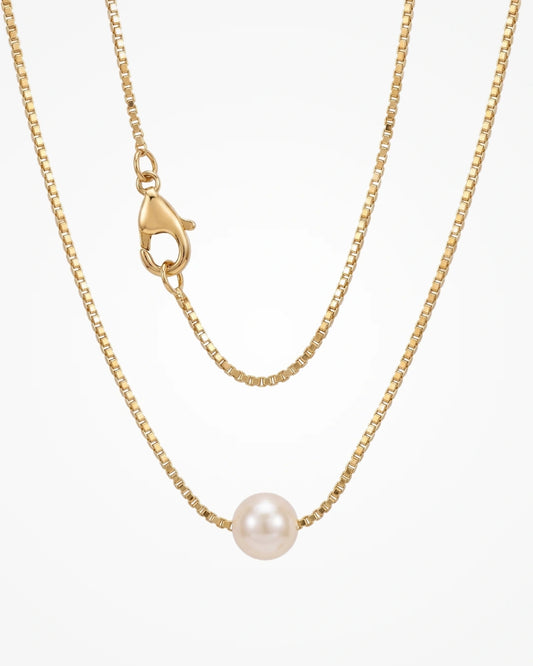Colar Veneziana com Pingente de Pérola | Banhado a Ouro 18k - SAYE Joias