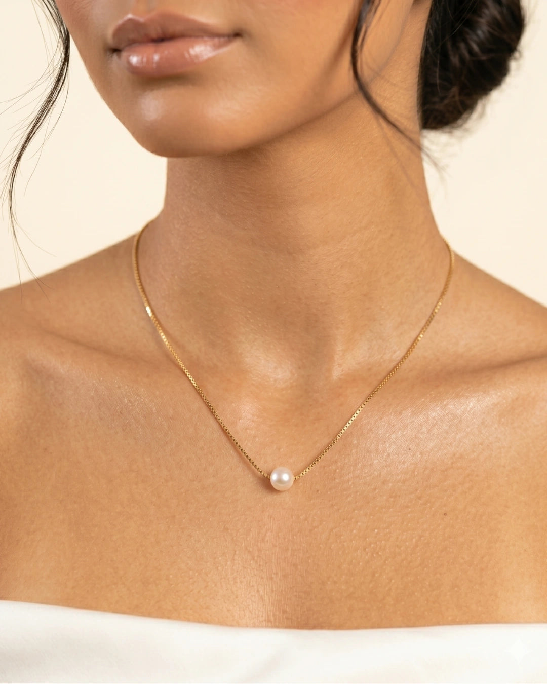 Colar Veneziana com Pingente de Pérola | Banhado a Ouro 18k - SAYE Joias