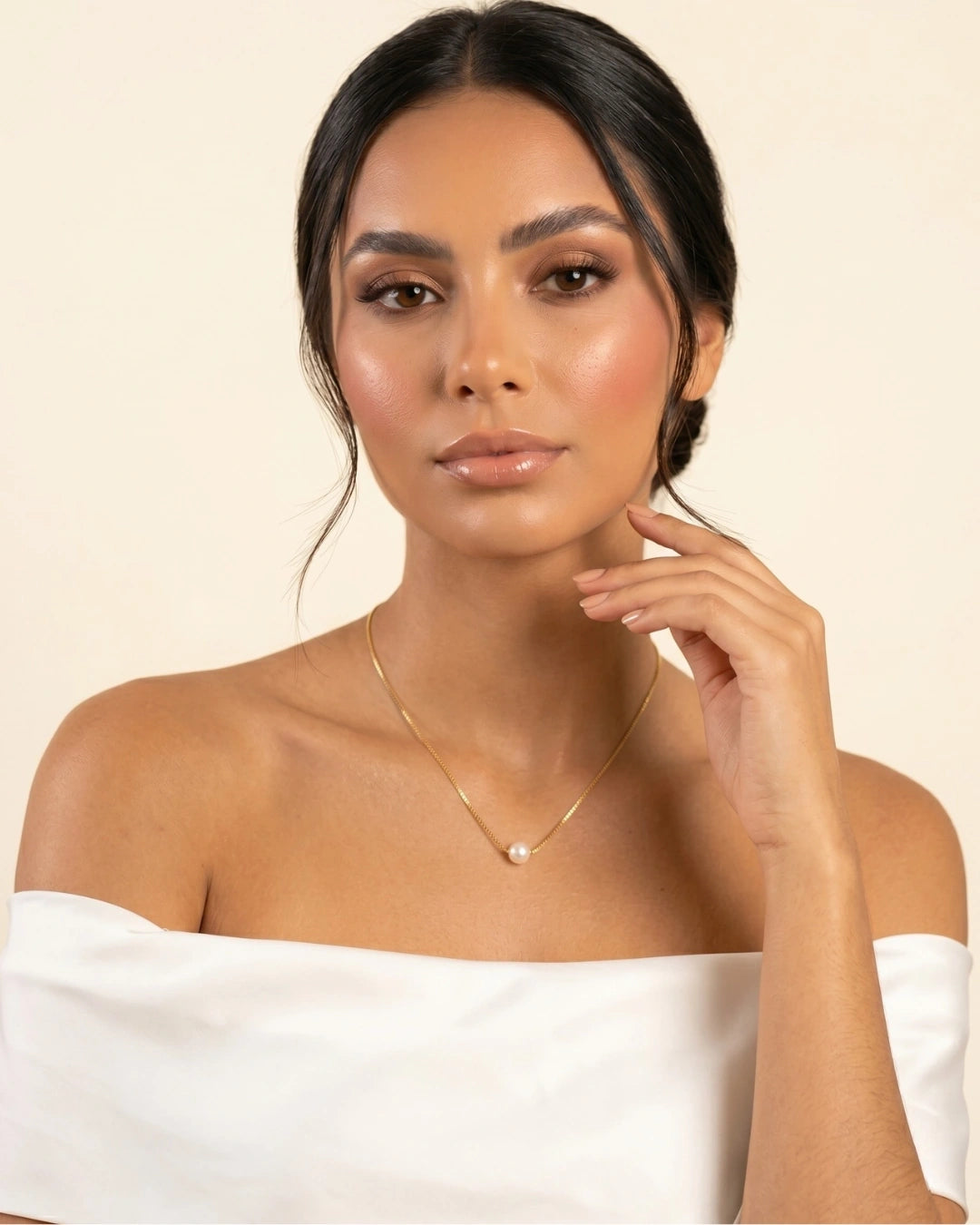 Colar Veneziana com Pingente de Pérola | Banhado a Ouro 18k - SAYE Joias